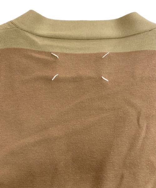 Maison Margiela（メゾンマルジェラ）Maison Margiela (メゾンマルジェラ) バイカラースイッチングカーディガン ベージュ サイズ:Mの古着・服飾アイテム
