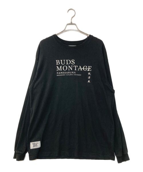 BUDSPOOL（バッズプール）BUDSPOOL (バッズプール) BUDSMONTAGE 刺繍ロゴTEE ブラック サイズ:XXXLの古着・服飾アイテム