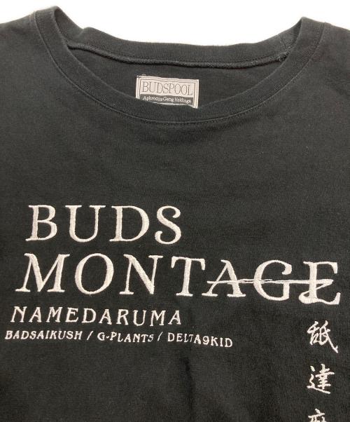 BUDSPOOL（バッズプール）BUDSPOOL (バッズプール) BUDSMONTAGE 刺繍ロゴTEE ブラック サイズ:XXXLの古着・服飾アイテム