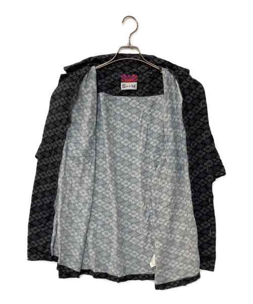 BUDSPOOL（バッズプール）BUDSPOOL (バッズプール) Gakkin (ガッキン) アロハシャツ 花罰レーヨンオープンカラーシャツ ブラック サイズ:XXLの古着・服飾アイテム