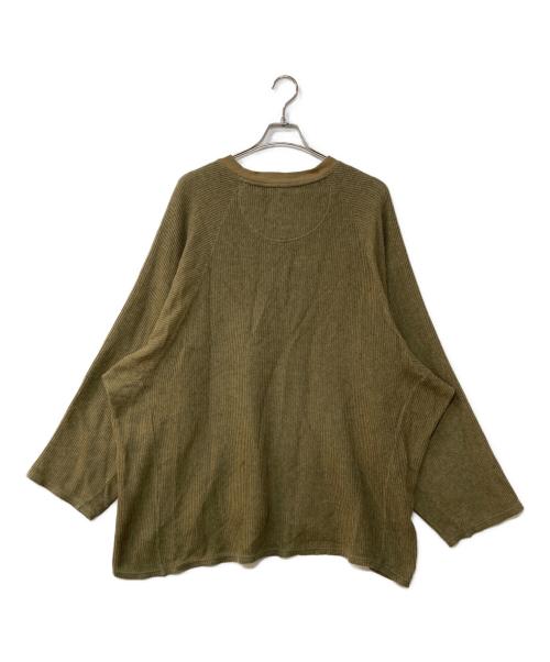 WHITE MOUNTAINEERING（ホワイトマウンテ二アニング）WHITE MOUNTAINEERING (ホワイトマウンテ二アニング) RASCHEL RAGLAN OVERD SIZED PULLOVER オリーブ サイズ:3の古着・服飾アイテム