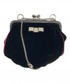 Salvatore Ferragamoサルヴァトーレ フェラガモ）の古着「ヴァラベロアがま口ハンドバッグ」｜ブラック