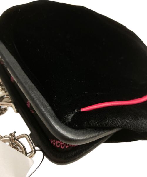 Salvatore Ferragamo（サルヴァトーレ フェラガモ）Salvatore Ferragamo (サルヴァトーレ フェラガモ) ヴァラベロアがま口ハンドバッグ ブラックの古着・服飾アイテム