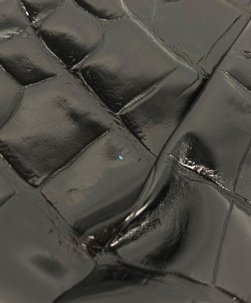 FURLA（フルラ）FURLA (フルラ) 型押しレザーショルダーバッグ ブラックの古着・服飾アイテム