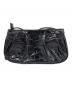 FURLA (フルラ) 型押しレザーショルダーバッグ ブラック：7000円