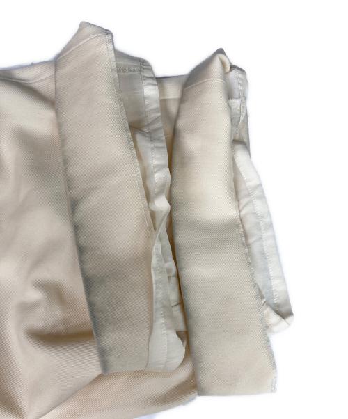 CABAN（キャバン）CABAN (キャバン) ウールギャバジン ワンタックワイドパンツ アイボリー サイズ:XSの古着・服飾アイテム