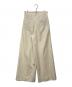 CABAN (キャバン) ウールギャバジン ワンタックワイドパンツ アイボリー サイズ:XS：15000円