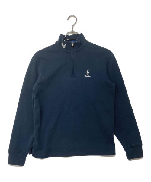 POLO RALPH LAUREN（ポロ・ラルフローレン）POLO RALPH LAUREN (ポロ・ラルフローレン) ハーフジップヤンキーススウェット ネイビー サイズ:XSの古着・服飾アイテム