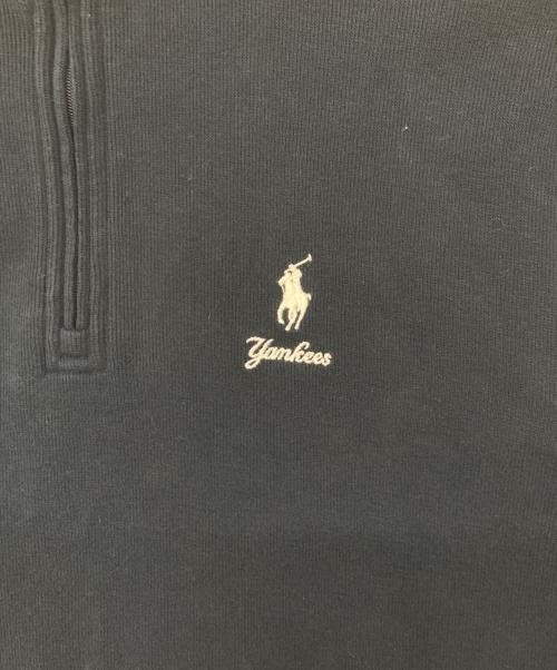 POLO RALPH LAUREN（ポロ・ラルフローレン）POLO RALPH LAUREN (ポロ・ラルフローレン) ハーフジップヤンキーススウェット ネイビー サイズ:XSの古着・服飾アイテム