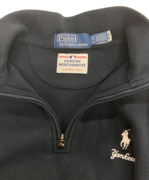 POLO RALPH LAUREN（ポロ・ラルフローレン）POLO RALPH LAUREN (ポロ・ラルフローレン) ハーフジップヤンキーススウェット ネイビー サイズ:XSの古着・服飾アイテム