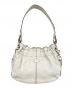 TOD'Sトッズ）の古着「レザーショルダーバッグ」｜ホワイト