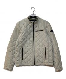 REPLAY（リプレイ）の古着「ショートキルティングライダージャケット」｜ホワイト