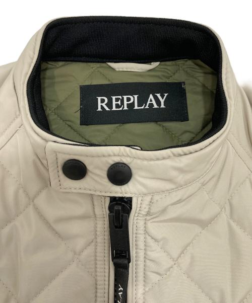 REPLAY（リプレイ）REPLAY (リプレイ) ショートキルティングライダージャケット ホワイト サイズ:Mの古着・服飾アイテム