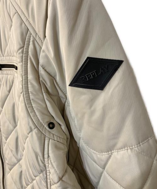 REPLAY（リプレイ）REPLAY (リプレイ) ショートキルティングライダージャケット ホワイト サイズ:Mの古着・服飾アイテム