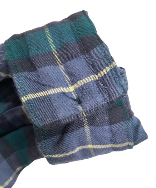 Graphpaper（グラフペーパー）Graphpaper (グラフペーパー) Check Flannel Oversized Band Collar Shirt マルチカラーの古着・服飾アイテム