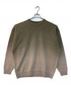 Graphpaperグラフペーパー）の古着「Gradient Dyed Wool Crew Neck Knit」｜ベージュ