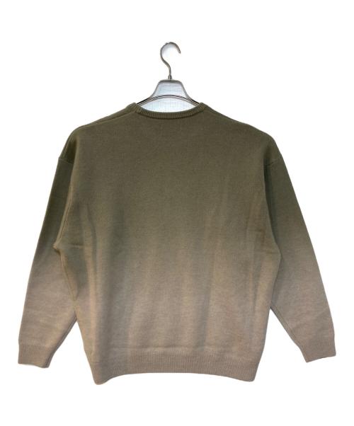Graphpaper（グラフペーパー）Graphpaper (グラフペーパー) Gradient Dyed Wool Crew Neck Knit ベージュ サイズ:3の古着・服飾アイテム