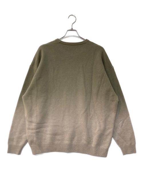 Graphpaper（グラフペーパー）Graphpaper (グラフペーパー) Gradient Dyed Wool Crew Neck Knit ベージュ サイズ:3の古着・服飾アイテム