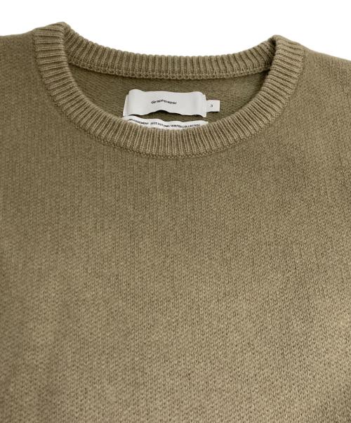 Graphpaper（グラフペーパー）Graphpaper (グラフペーパー) Gradient Dyed Wool Crew Neck Knit ベージュ サイズ:3の古着・服飾アイテム
