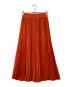 HYKE（ハイク）の古着「TAFFETA PLEATED SKIRT」｜オレンジ