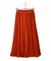 HYKE (ハイク) TAFFETA PLEATED SKIRT オレンジ サイズ:1：13000円