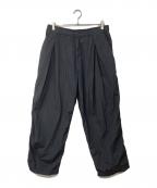 Graphpaper×is-nessグラフペーパー×イズネス）の古着「TUCK TROUSERS」｜グレー