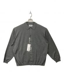 Graphpaper（グラフペーパー）の古着「Suvin High Gauge Knit Oversized L/S Shirts」｜グレー