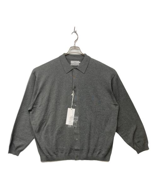 Graphpaper（グラフペーパー）Graphpaper (グラフペーパー) Suvin High Gauge Knit Oversized L/S Shirts グレー サイズ:３の古着・服飾アイテム