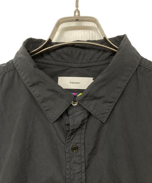 Graphpaper（グラフペーパー）Graphpaper (グラフペーパー) is-ness (イズネス) Garment Dyed Ventilation Long Sleeve Shirt グレー サイズ:FREEの古着・服飾アイテム