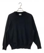 米冨繊維ヨネトミ）の古着「New Basic Wave Cotton Knit Pullover コットンニット」｜ブラック