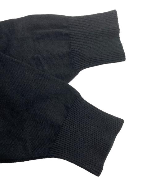 米冨繊維（ヨネトミ）米冨繊維 (ヨネトミ) New Basic Wave Cotton Knit Pullover コットンニット ブラック サイズ:2の古着・服飾アイテム