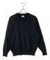 米冨繊維（ヨネトミ）の古着「New Basic Wave Cotton Knit Pullover コットンニット」｜ブラック