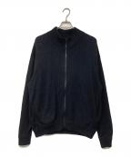 crepuscule×ARKnetsクレプスキュール×アークネッツ）の古着「Silk Linen Zip CD シルクリネンカーディガン」｜ブラック