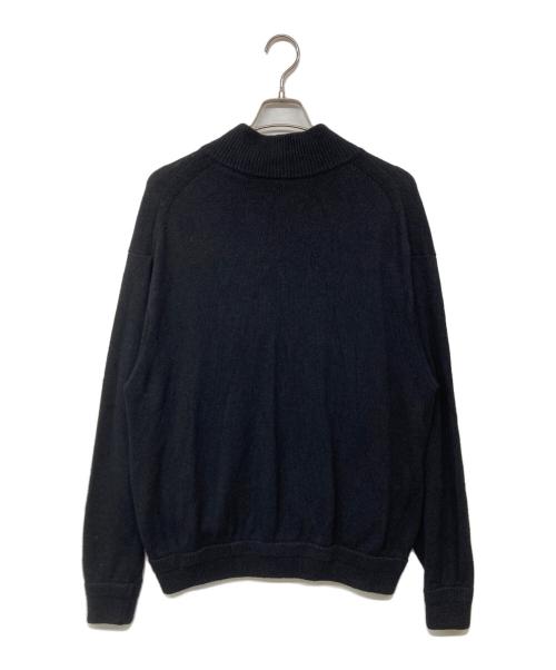 crepuscule（クレプスキュール）crepuscule (クレプスキュール) ARKNETS (アークネッツ) Silk Linen Zip CD シルクリネンカーディガン ブラック サイズ:2の古着・服飾アイテム