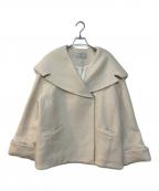 CELFORDセルフォード）の古着「ビッグカラーショートコート」｜アイボリー