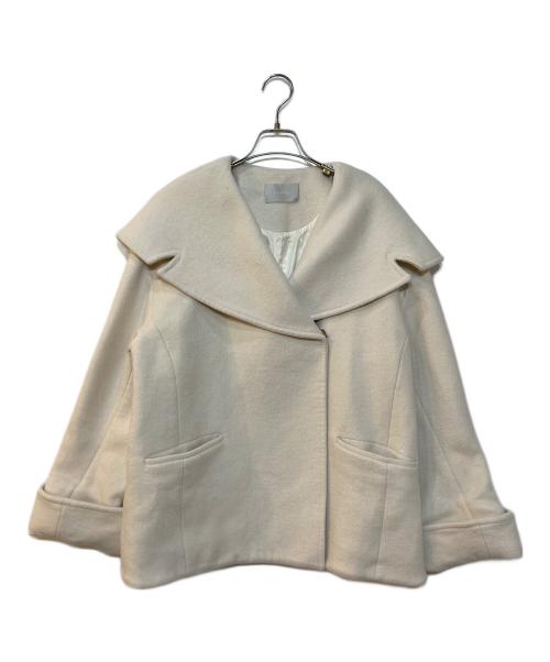 CELFORD（セルフォード）CELFORD (セルフォード) ビッグカラーショートコート アイボリー サイズ:FREEの古着・服飾アイテム