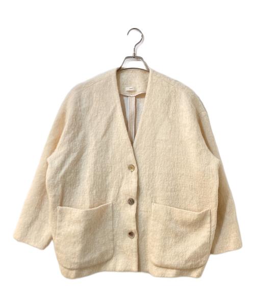 YORI（ヨリ）yori (ヨリ) ウールモヘアシャギージャケット アイボリー サイズ:FREEの古着・服飾アイテム