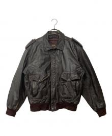 serge&herve pariente（サージ・アンド・エルヴ・パリエンテ）の古着「A-2タイプレザージャケット」｜ブラウン