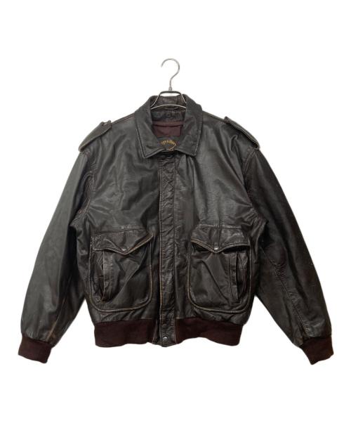 serge&herve pariente（サージ・アンド・エルヴ・パリエンテ）serge&herve pariente (サージ・アンド・エルヴ・パリエンテ) A-2タイプレザージャケット ブラウン サイズ:48の古着・服飾アイテム