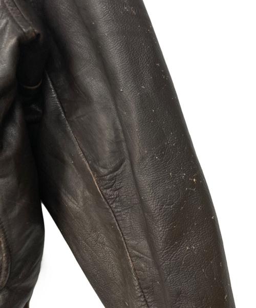 serge&herve pariente（サージ・アンド・エルヴ・パリエンテ）serge&herve pariente (サージ・アンド・エルヴ・パリエンテ) A-2タイプレザージャケット ブラウン サイズ:48の古着・服飾アイテム