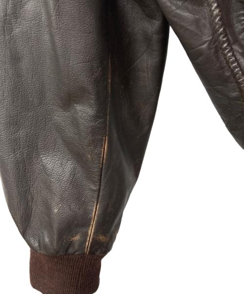 serge&herve pariente（サージ・アンド・エルヴ・パリエンテ）serge&herve pariente (サージ・アンド・エルヴ・パリエンテ) A-2タイプレザージャケット ブラウン サイズ:48の古着・服飾アイテム