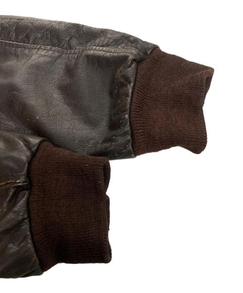 serge&herve pariente（サージ・アンド・エルヴ・パリエンテ）serge&herve pariente (サージ・アンド・エルヴ・パリエンテ) A-2タイプレザージャケット ブラウン サイズ:48の古着・服飾アイテム