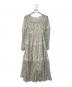HER LIP TO (ハーリップトゥ) Monotone Floral Pleated Dress ベージュ サイズ:S：7000円