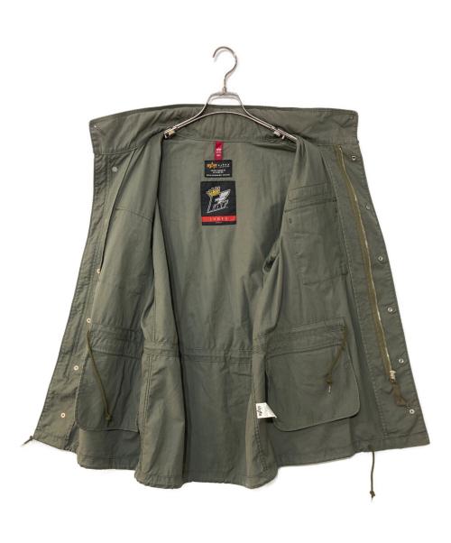 ALPHA（アルファ）ALPHA (アルファ) FAT (エフエーティー) M-65ミリタリージャケット　MILITARY JACKET コラボアイテム グリーン サイズ:3Lの古着・服飾アイテム