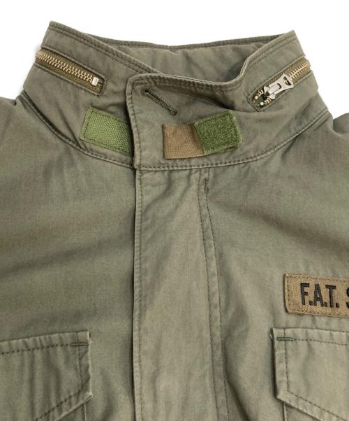 ALPHA（アルファ）ALPHA (アルファ) FAT (エフエーティー) M-65ミリタリージャケット　MILITARY JACKET コラボアイテム グリーン サイズ:3Lの古着・服飾アイテム