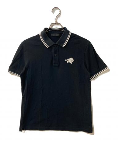 中古・古着通販】PRADA (プラダ) ポロシャツ ブラック サイズ:L