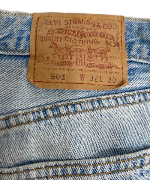 LEVIS（リーバイス）LEVIS (リーバイス) 90`S501デニムパンツ　ダメージデニムパンツ　工場番号553 インディゴ サイズ:W32の古着・服飾アイテム