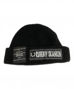 FRED PERRY×ART COMES FIRSTフレッドペリー×アートカムズファースト）の古着「ニット帽」｜ブラック