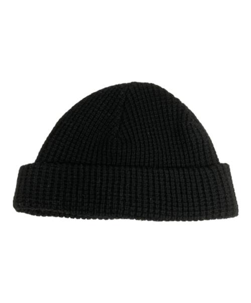 FRED PERRY（フレッドペリー）FRED PERRY (フレッドペリー) ART COMES FIRST (アートカムズファースト) ニット帽 ブラックの古着・服飾アイテム