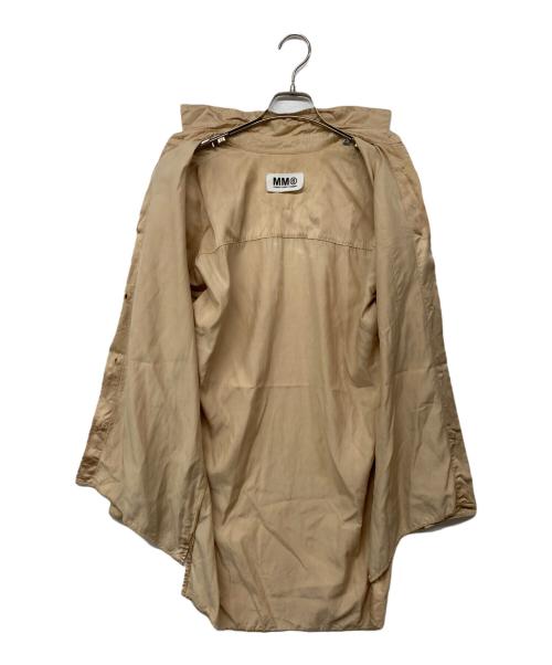 MM6 Maison Margiela（エムエムシックスメゾンマルジェラ）MM6 Maison Margiela (エムエムシックスメゾンマルジェラ) サテンL/Sシャツ ベージュ サイズ:38の古着・服飾アイテム